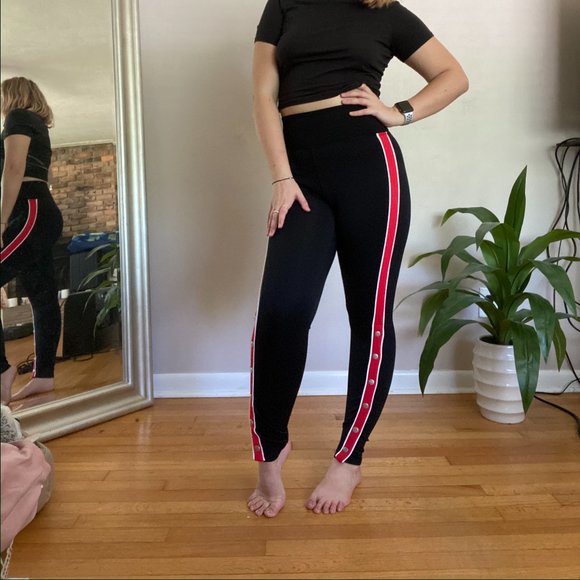 NWT Express Black High Waisted Leggings - Picture 1 of 3